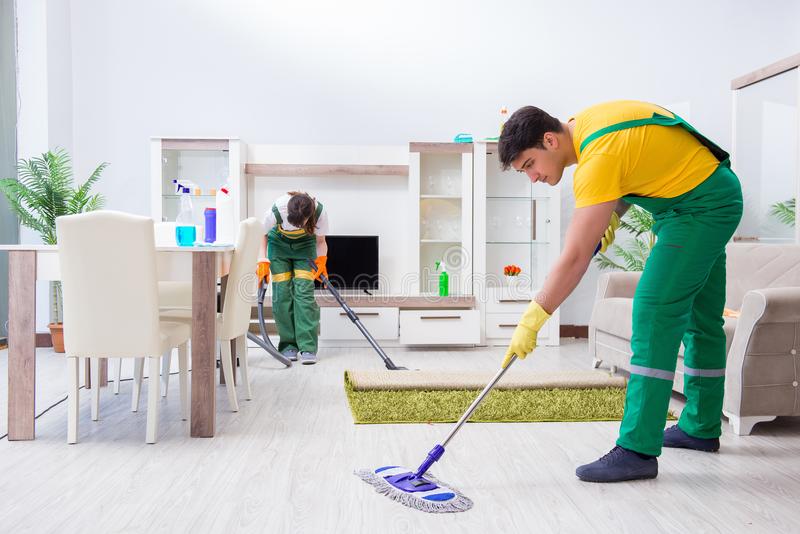 cleaning professional contractors working house cleaning professional contractors working house 118925165