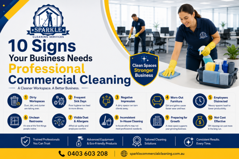 10 Signs Your Business Needs Professional Commercial Cleaning