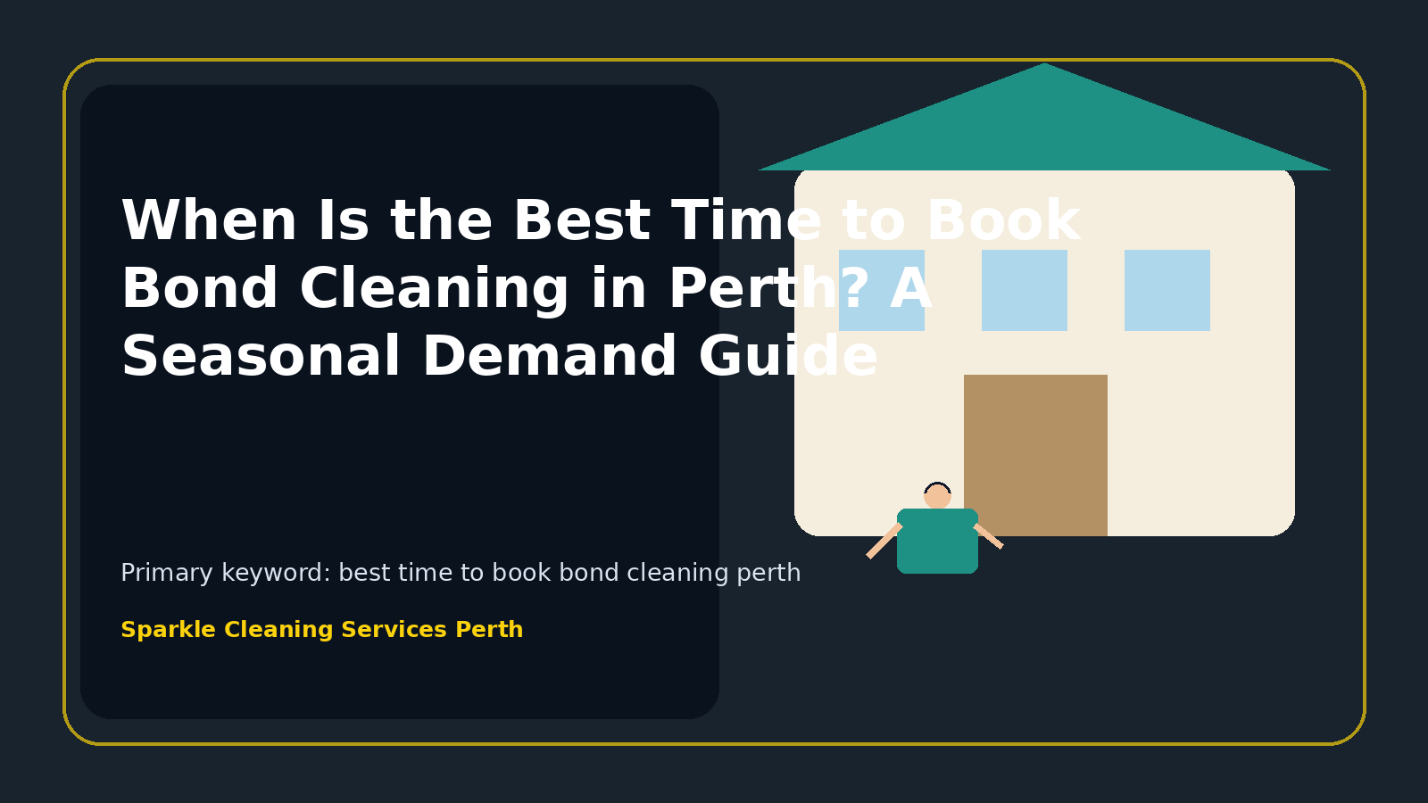 When Is the Best Time to Book Bond Cleaning in Perth? A Seasonal Demand Guide